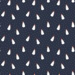 Schneemann mit Flocken im Winter