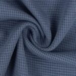 Waffeljersey UNI - jeansblau_743
