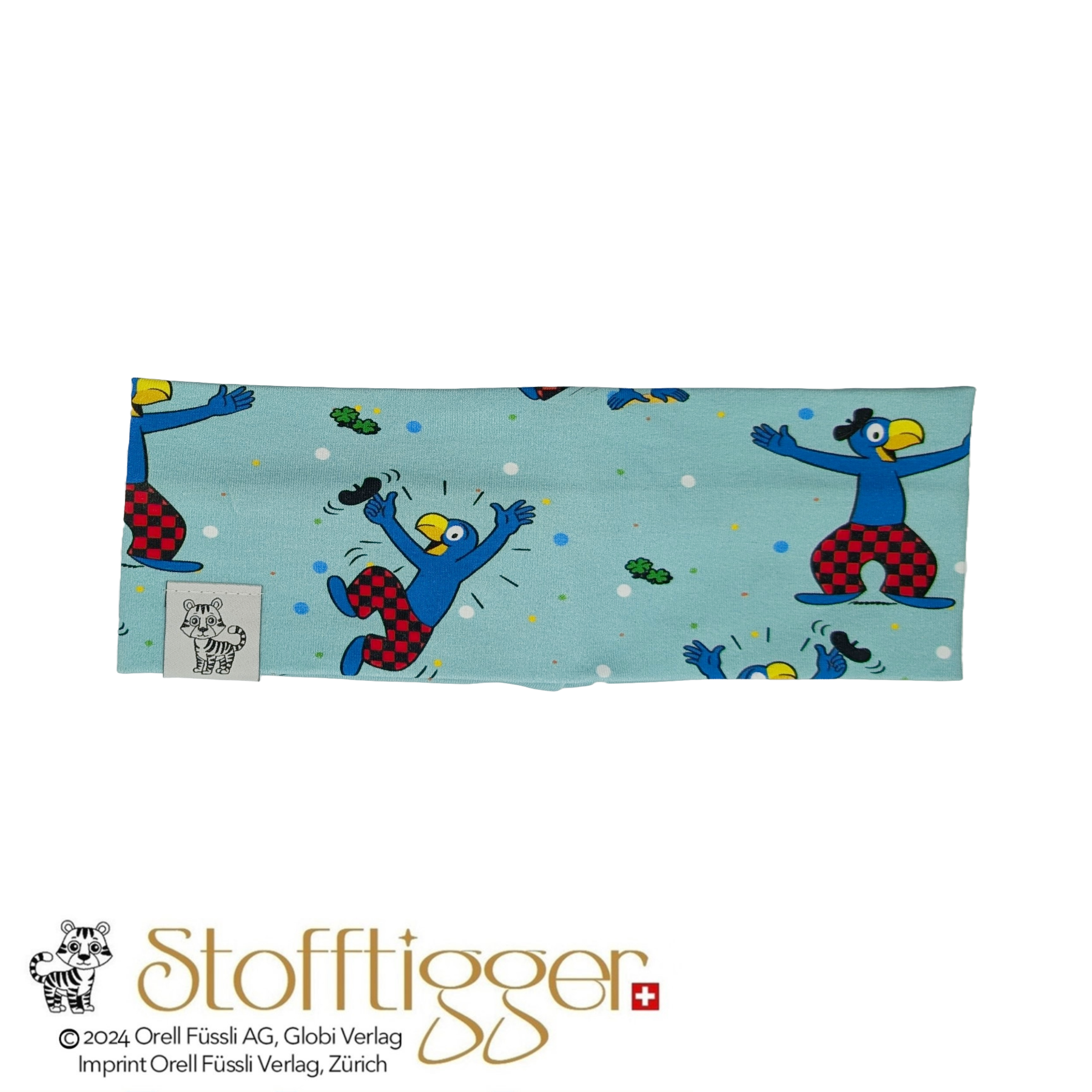 Stirnband Globi blau Globi Stirnband- Globi blau – Bild 1
