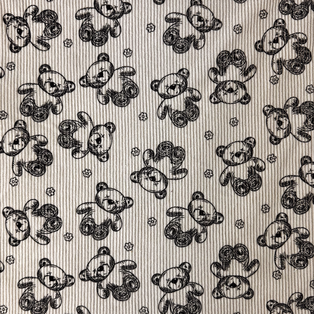 Bärchen Bärchen Bärchen sitzend - Rib Cord – Bild 1