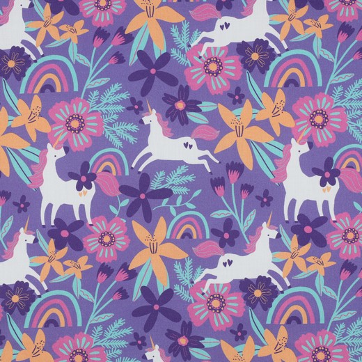 vvvv Einhorn in der Blumenwelt – Bild 1