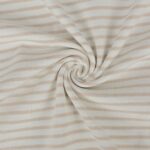 Jersey Streifen - hellbeige