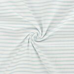 Jersey Streifen - hellblau