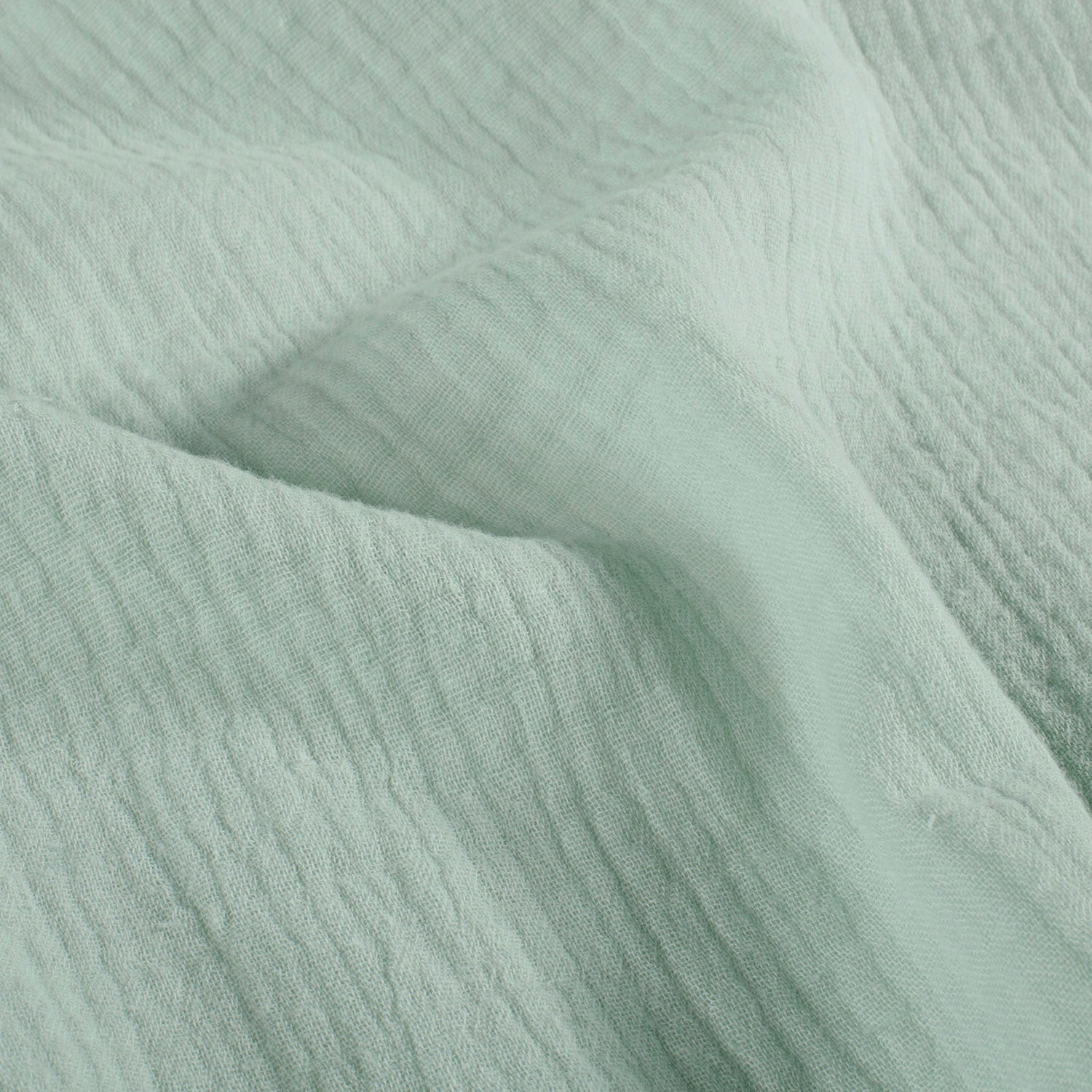 021 Musselin Uni - Mint – Bild 1