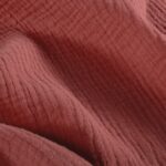 Musselin Uni - Rotes Holz