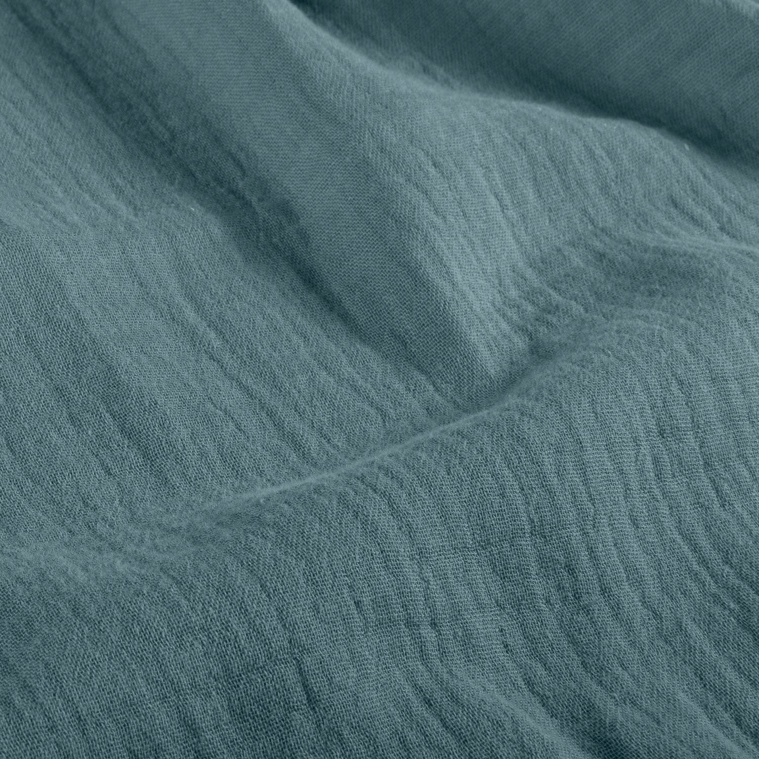 104 Musselin Uni - Aqua – Bild 1