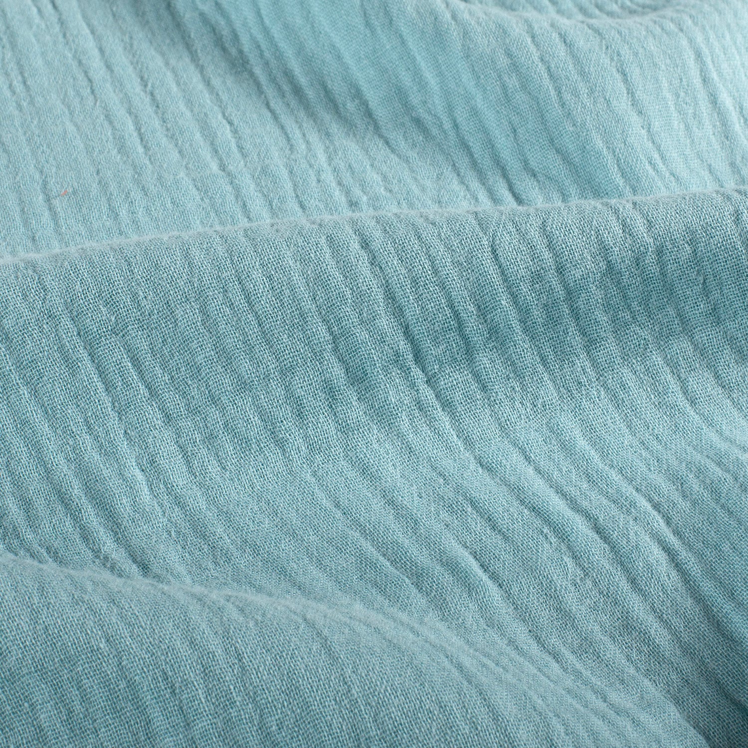 306 Musselin Uni - Hell Indigo – Bild 1