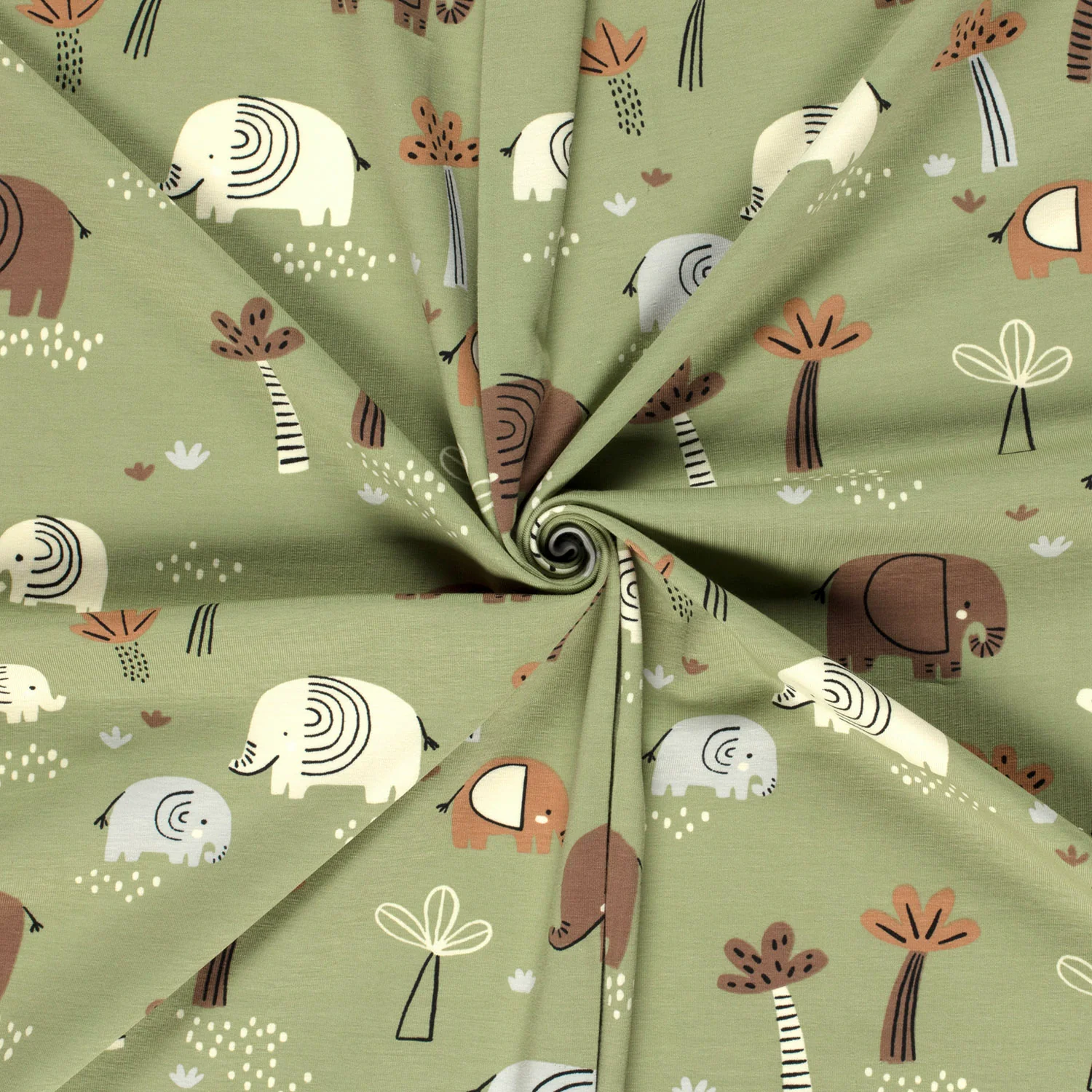 Elefanten Grün Elefantentraum – Bild 1