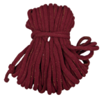 Kordel 9mm - GoldenWine-Red