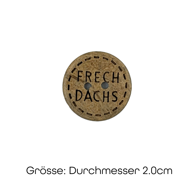 Knopf_07 Frech Dachs – Bild 1