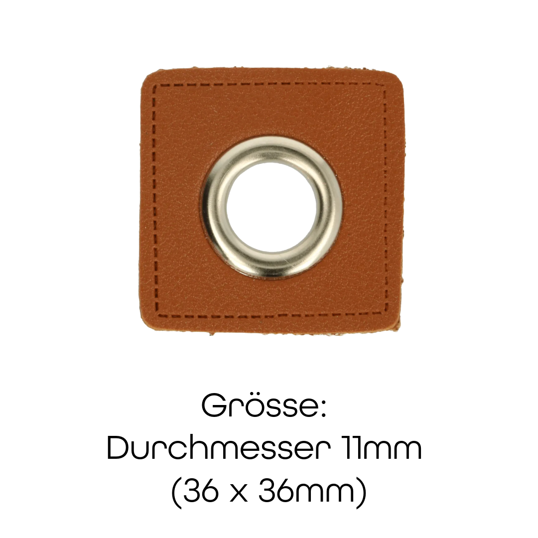 Unbenannt-3(30) Kordelpatches Quadrat gross - braun – Bild 1