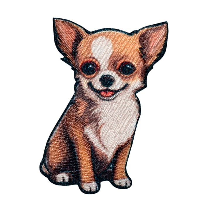 SONY DSC Applikation, Patch, Bügelbild: Hund Chihuahua – Bild 1