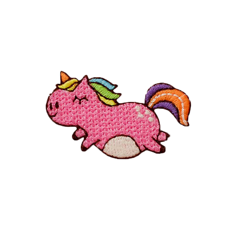 06336 PC Applikation, Patch, Bügelbild: Pummeliges Einhorn – Bild 1