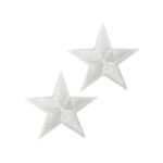 Applikation, Patch, Bügelbild: Stern weiss