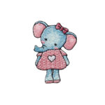 Applikation, Patch, Bügelbild: Elefant Spielzeug