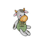 Applikation, Patch, Bügelbild: Kuh Spielzeug