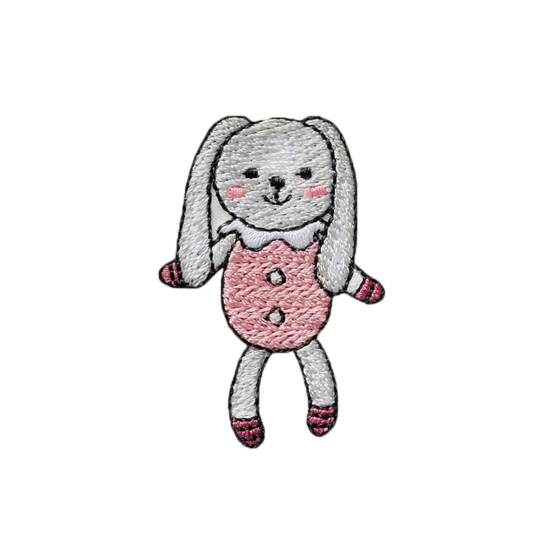 06528 PC Applikation, Patch, Bügelbild: Häschen Spielzeug – Bild 1