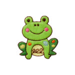 Applikation, Patch, Bügelbild: Frosch kindlich