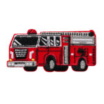 Applikation, Patch, Bügelbild: Feuerwehrwagen