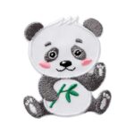 Applikation, Patch, Bügelbild: Panda