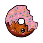 Applikation, Patch, Bügelbild: Donut