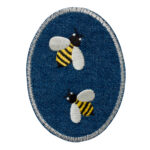 Applikation,Patch,Aufbügler: Jeansflick Bienen