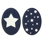 Applikation, Patch, Bügelbild: Flicken mit Stern