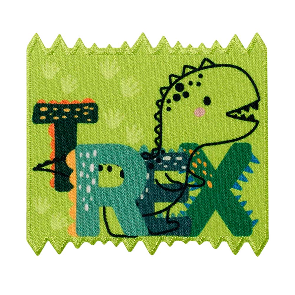 12137 Applikation, Patch, Bügelbild: T-Rex mit Zacken – Bild 1