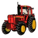 Applikation, Patch, Bügelbild: Roter Traktor