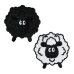 Applikation, Patch, Bügelbild: Schafe Set