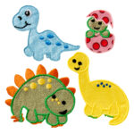 Applikation, Patch, Bügelbild: Create Dinos