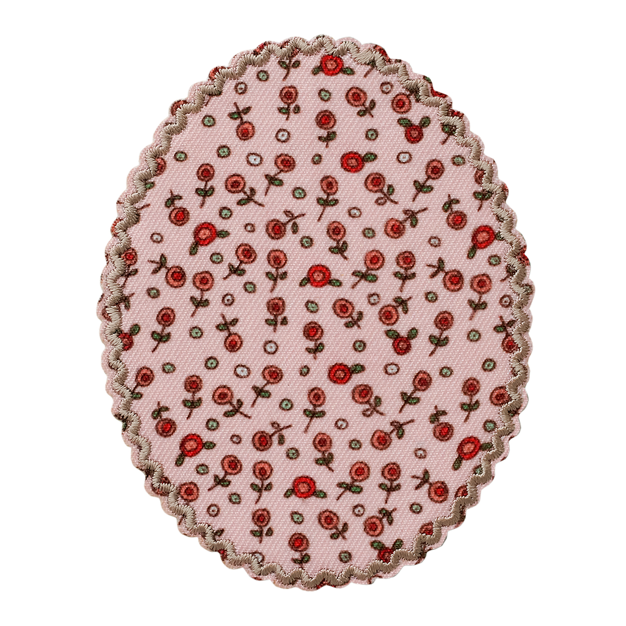 SONY DSC Applikation, Patch, Aufbügler: Flicken 2 Stk. Blumenmuster rosa – Bild 1