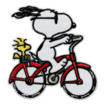 Applikation, Patch, Aufbügler: Peanuts© Snoopy Fahrrad