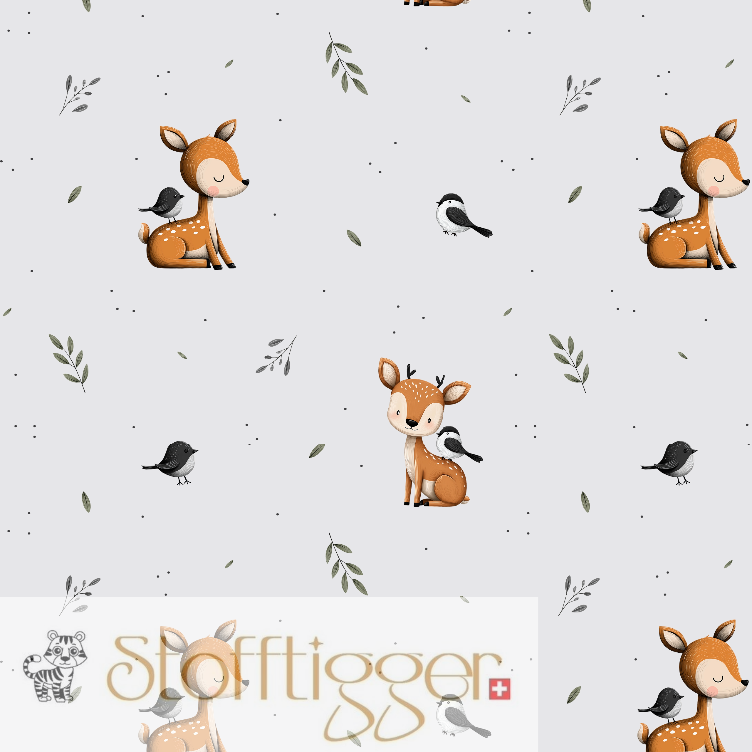 Unbenannt-2 (7) Reh mit Vögeli - Eigenproduktion - Jersey – Bild 1