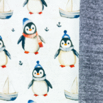 Pinguine mit Schiff