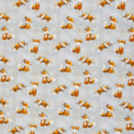 Spielende Fuchs - grey