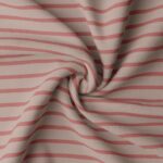 Jersey Streifen - Pebble / Paprika