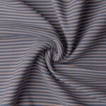 Jersey Streifen - Indigo / Brown