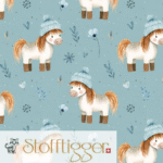 Winter Pferd - French Terry