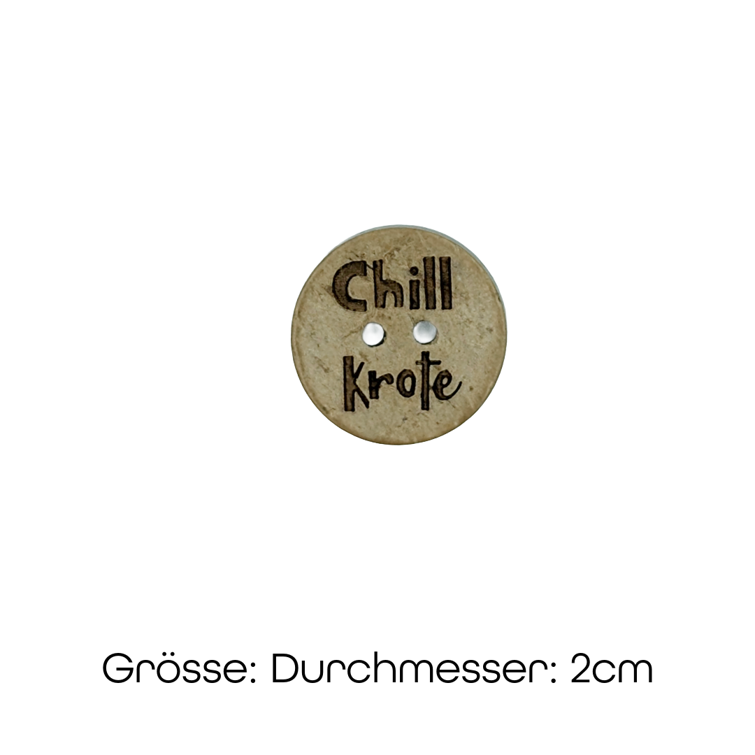 Unbenannt-3 (24) Chill Kröte - Knopf – Bild 1