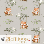 Foxi der Fuchs auf der Schaukel -  Eigenproduktion - Jersey