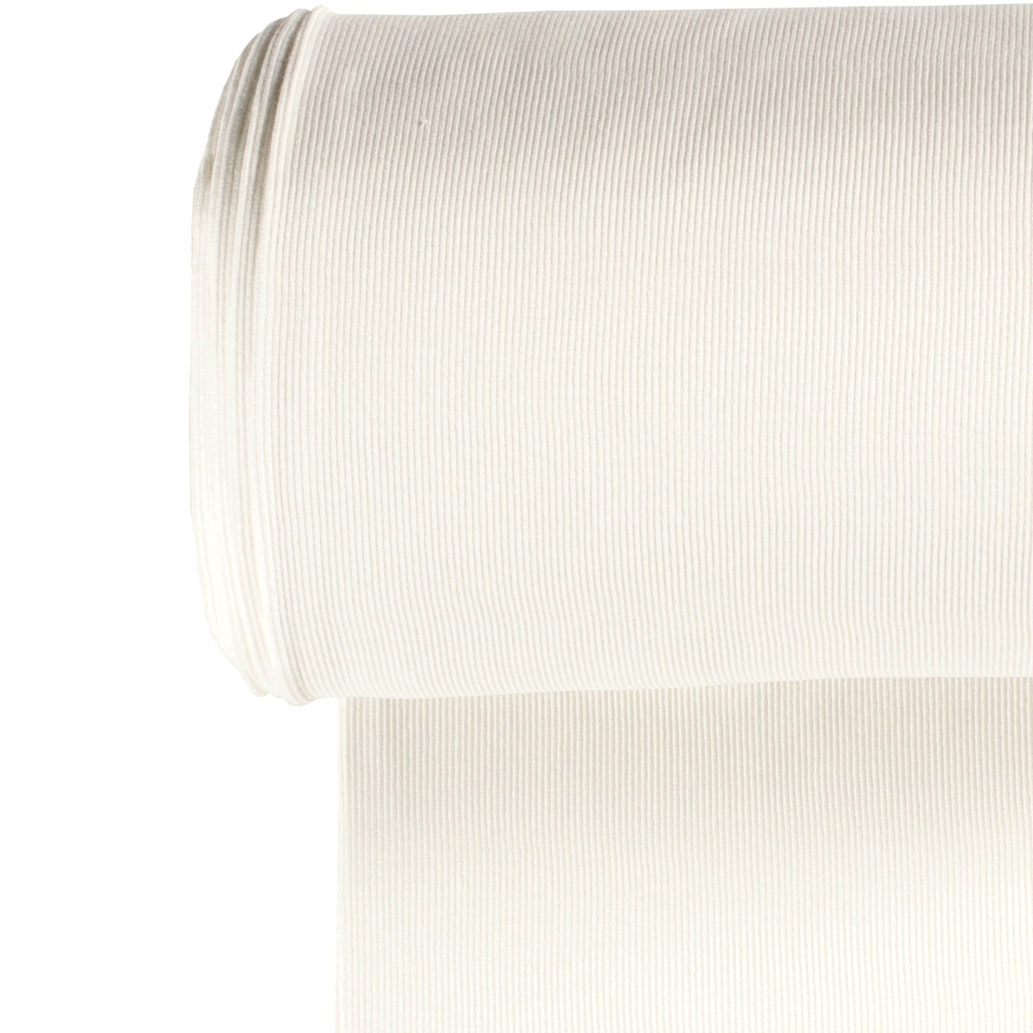 Wollweiss_051 Bündchen RIB Wollweiss - 2x2 – Bild 1