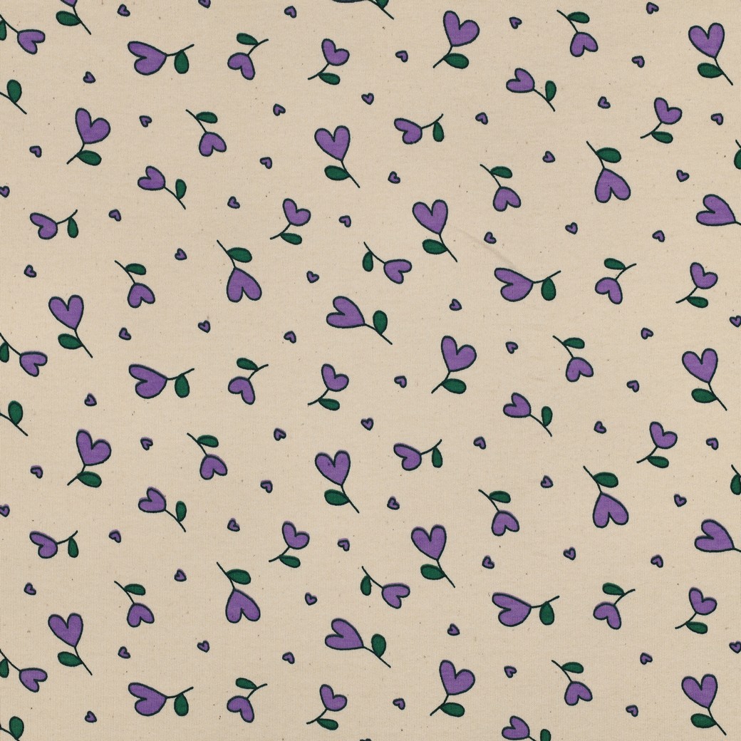 13 Süsse Herzen - Natural/Lila – Bild 1