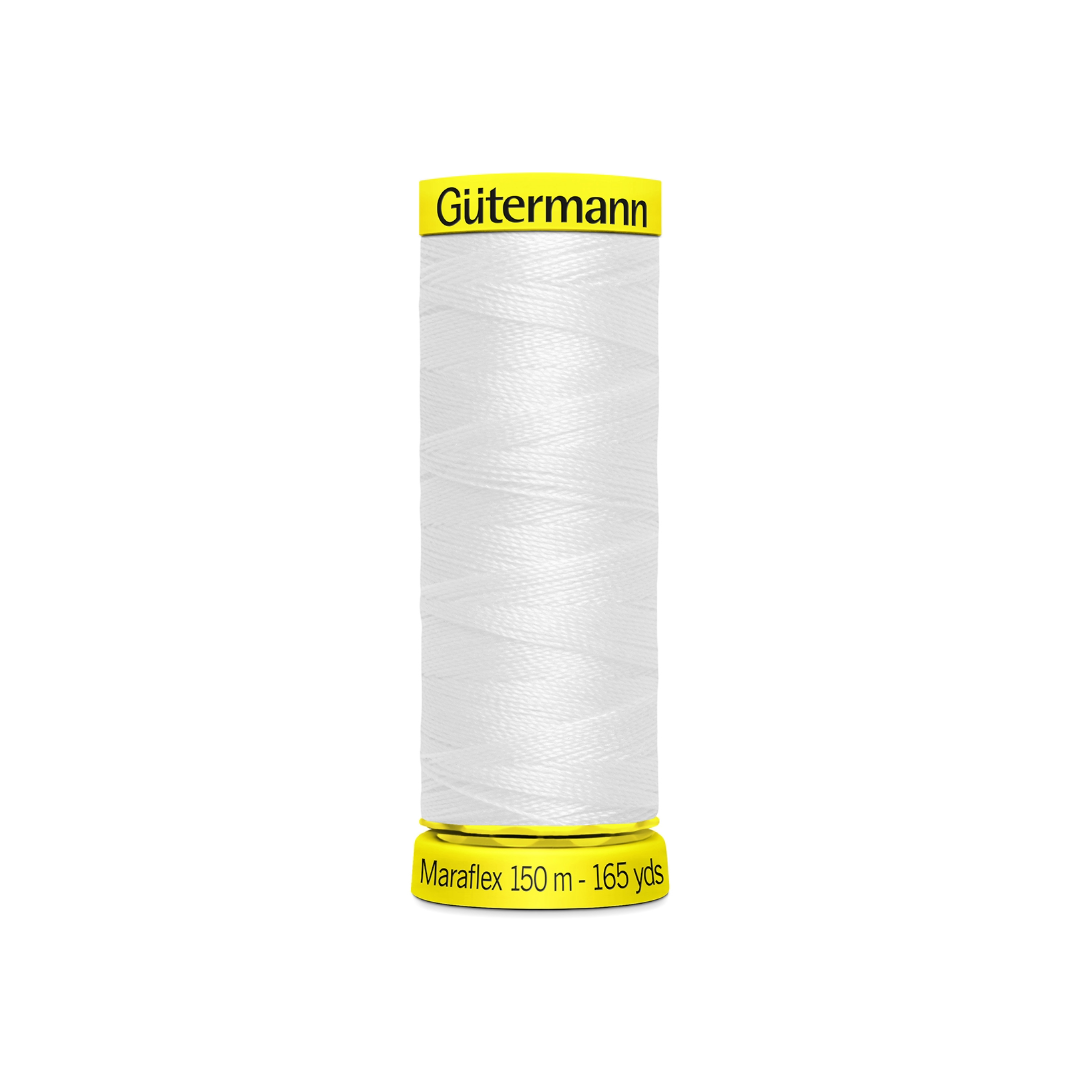 02_Col_800 elastischer Nähfaden Maraflex - (800/reinweiss) – Bild 1