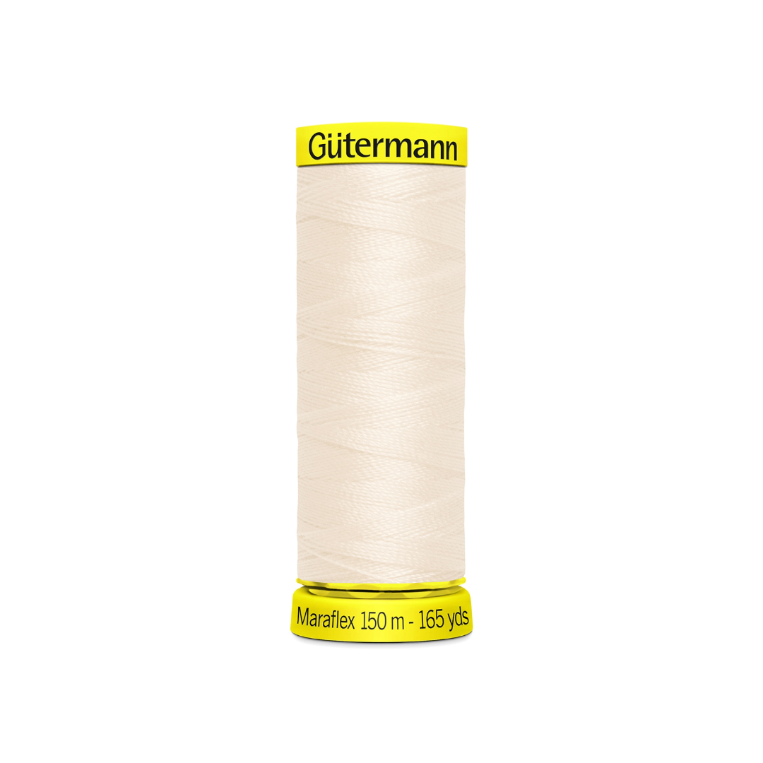 04_Col_802 elastischer Nähfaden Maraflex - (802/eierschale) – Bild 1