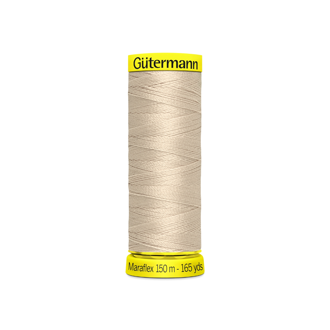 10_Col_722 elastischer Nähfaden Maraflex - (722/sand) – Bild 1