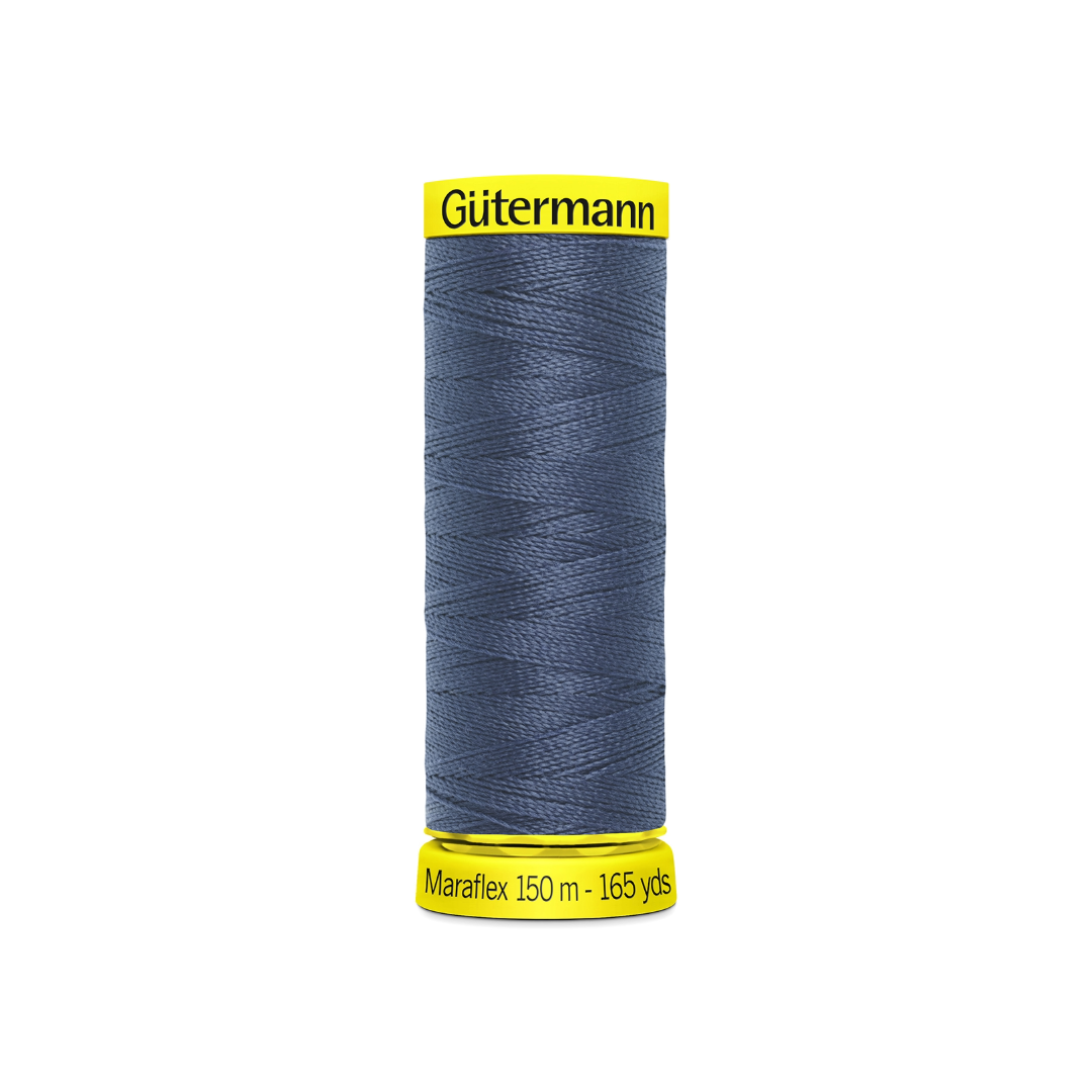 34_Col_112 elastischer Nähfaden Maraflex - (112/schieferblau) – Bild 1
