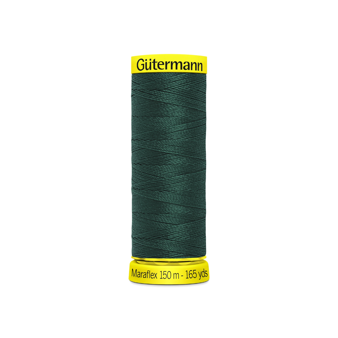 37_Col_472 elastischer Nähfaden Maraflex - (472/schattengrün) – Bild 1
