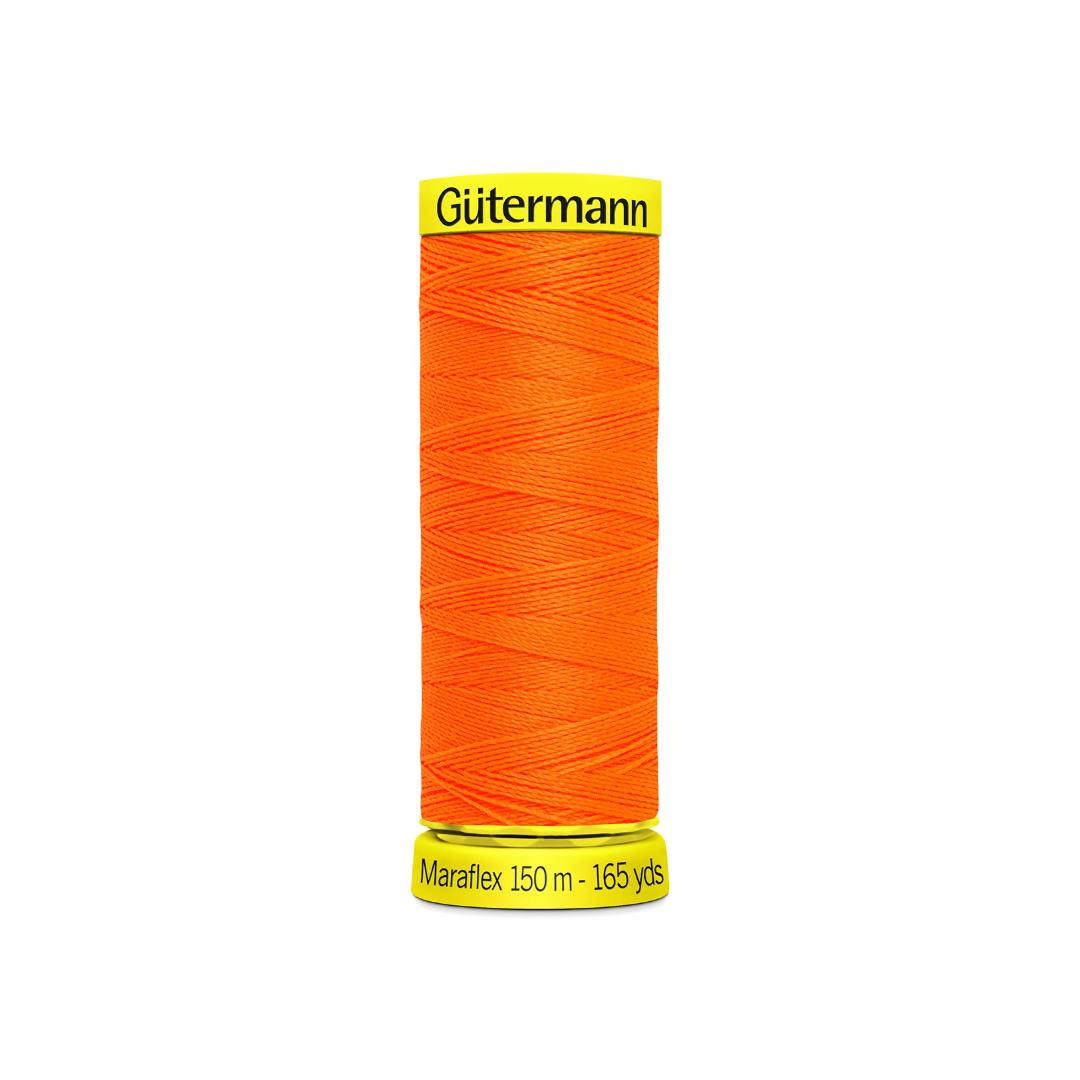 42_Col_3871 elastischer Nähfaden Maraflex - (3871/neonorange) – Bild 1