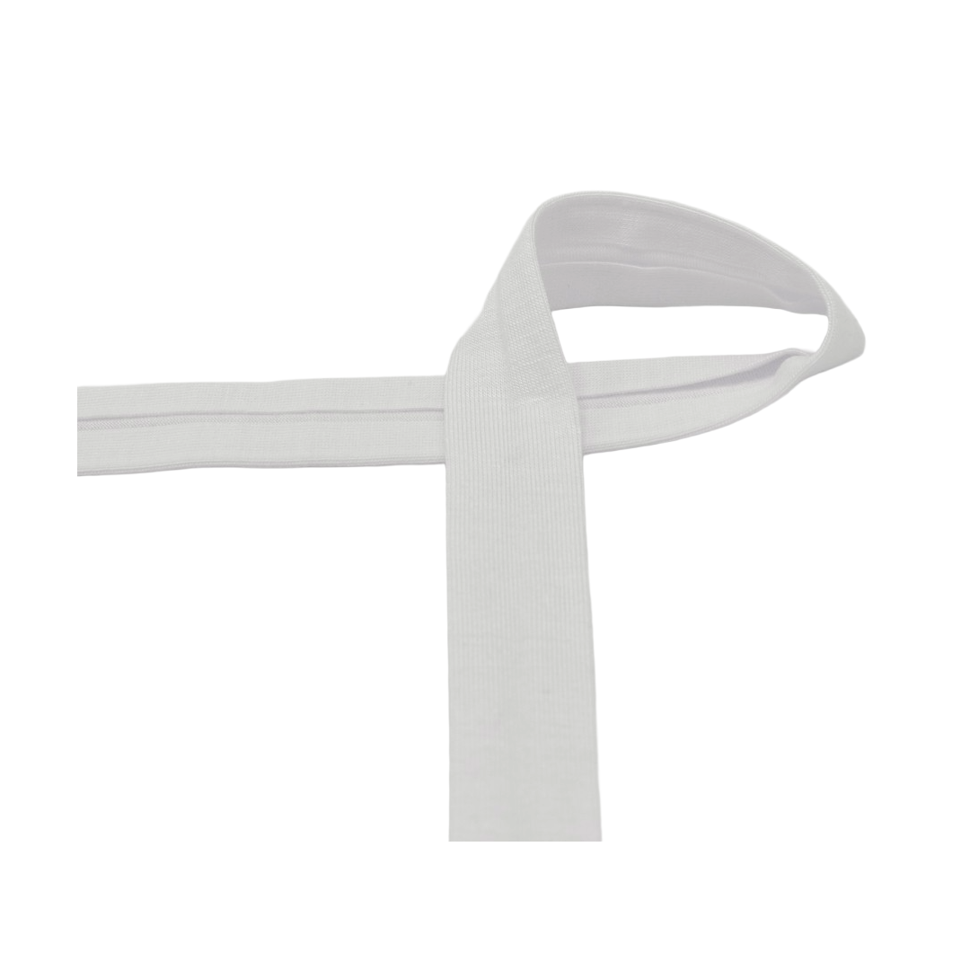550_weiss Jerseyband - weiss_550 – Bild 1